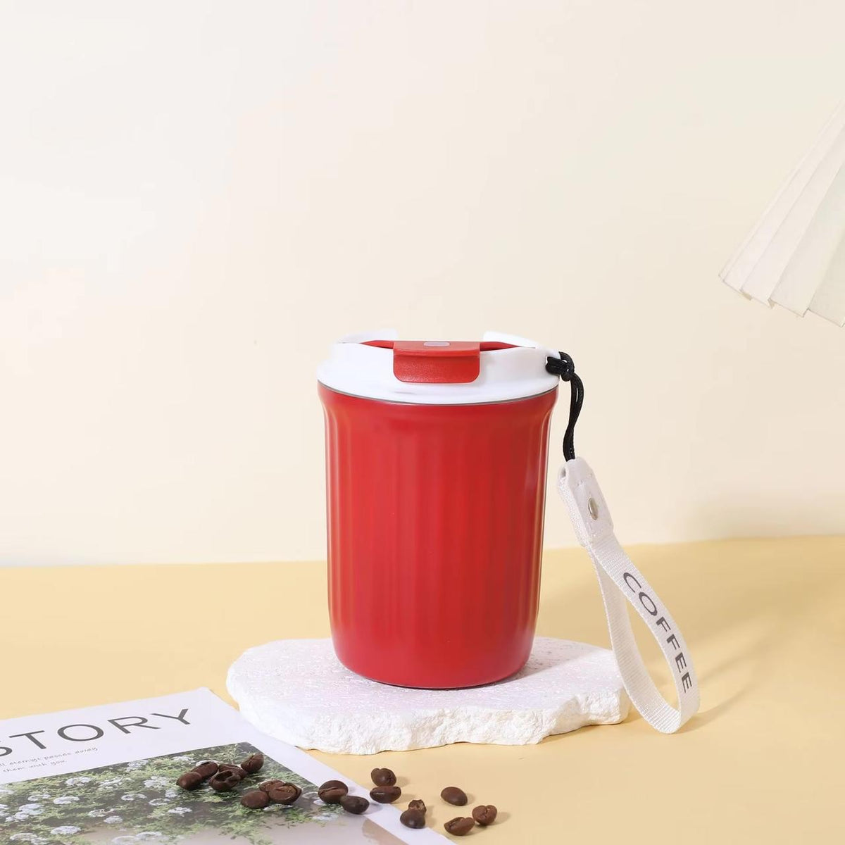 Insulated Travel Coffee Mug with Gripper 510ML