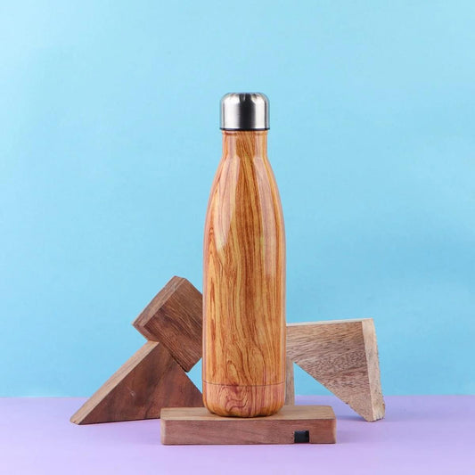 Double Walled Wood print Bottle 500ML