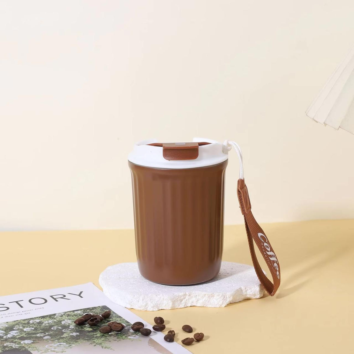 Insulated Travel Coffee Mug with Gripper 510ML