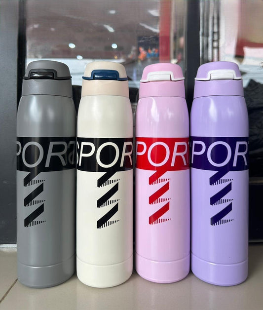 Push Button Flip Water Bottle