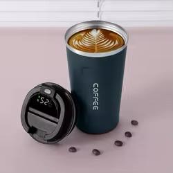 Stainless Steel Coffee Mug with Temperature 510ML